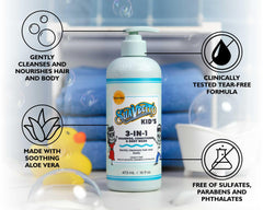 Suavecito Kid's 3-en-1: formule sans sulfates parabenes phtalates