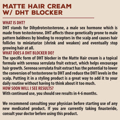 Visuel démontrant une apparence plus dense après application sur les cheveux.