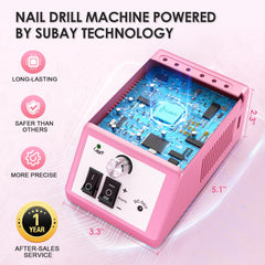 SUBAY perceuse à ongles, moteur silencieux pour séance agréable