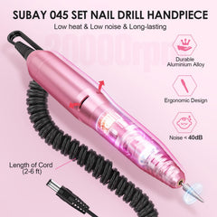 SUBAY perceuse à ongles, porte-bits six trous pour embouts variés