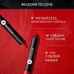 SUGAR Cosmetics Crayon Lèvres Affutage Inclus Viola – pratique et prêt à l’emploi.
