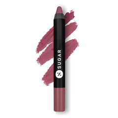 SUGAR Cosmetics Crayon Lèvres Matte Viola – couleur intense et longue tenue pour un rendu durable.