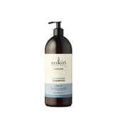 Sukin Shampoing hydratant dans la bouteille-pompe, nourrissant le cuir chevelu.