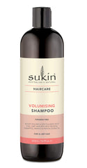 Shampooing volumisant Sukin – bouteille prête à donner du volume aux cheveux fins.