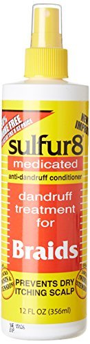 Flacon de spray Sulfur 8 pour tresses, aide possible à réduire les pellicules