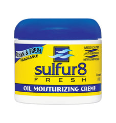 Crème Sulfur 8 hydratante anti-pelliculaire en flacon, pour cuir chevelu sec.