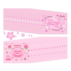 Masques lèvres et patchs yeux Sulily rose, hydratation et lissage.