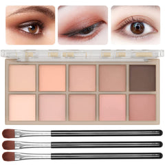 Sulily palette d'ombres 10 couleurs ensemble compact pour looks variés