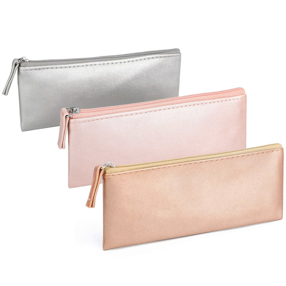 SumDirect pochette crayons PU cuir ouverte, accès rapide et rangement discret