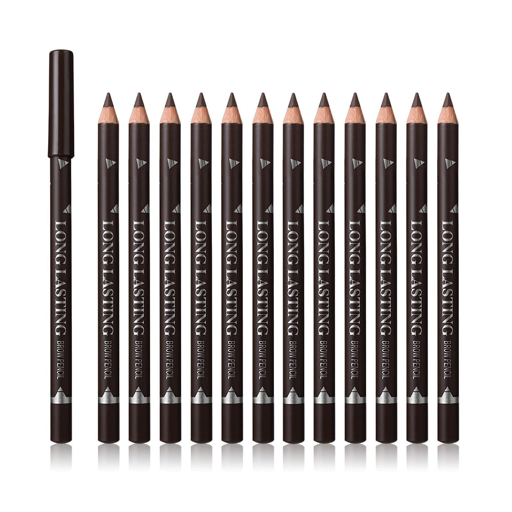 SUMEITANG crayon sourcils noir, 12 pièces, couleur naturelle et tenue longue durée.