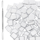 Sumind autocollants métalliques pour palette yeux carrés – adhérence fiable pour dépottage précis