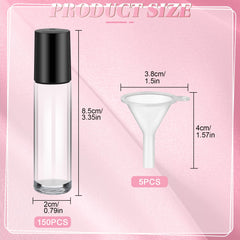 Sumind billes en acier roll-on 10 ml assurant un roulement fluide.