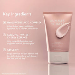 Summer Fridays Cloud Dew Gel Cream – application visage sur peau nette