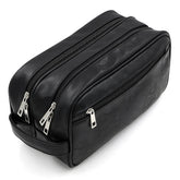 Sumnacon sac de toilette avec deux grands compartiments, rangement pratique en voyage.