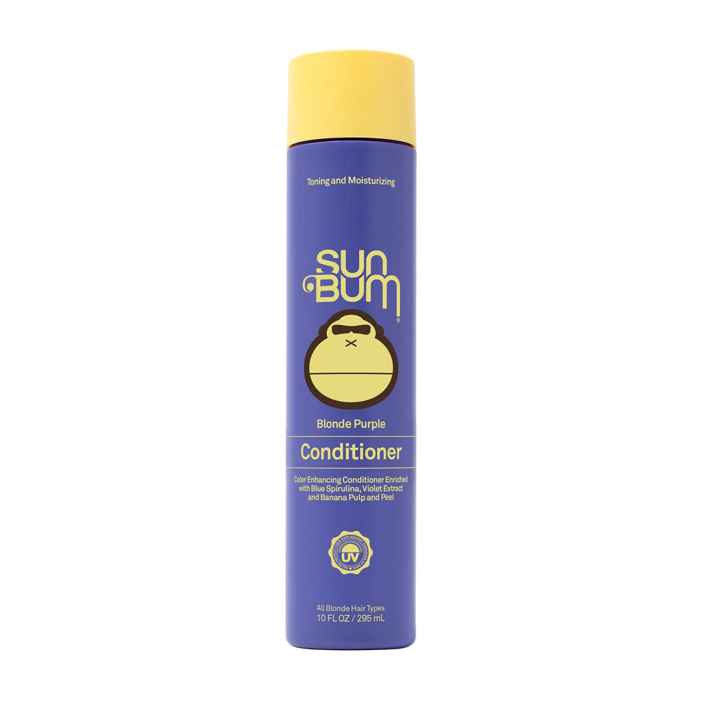 Sun Bum Blonde Purple – Bouteille, soin hydratant pour cheveux blonds.