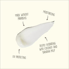 Huile de coco Sun Bum, ingrédient nourrissant pour cheveux.
