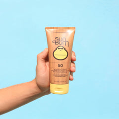 Emballage Sun Bum Original, sans oxybenzone et sans cruauté, prêt à emporter.