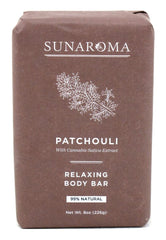 SUNAROMA Texture crémeuse du savon Patchouli pour peau douce.