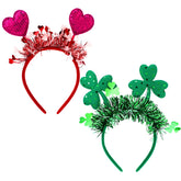 Bandeau Suncalla coeur scintillant rose, parfait pour Valentine.
