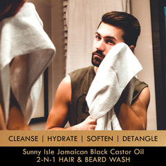 Sunny Isle mousse lavage cheveux et barbe, démêlage facilité