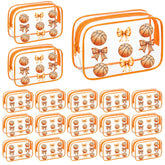 Sunnymove sac maquillage ballon basket orange, étanche et pratique