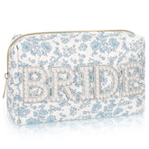 Sunnymove sac maquillage coton fleurs Bride, espace généreux pour maquillage et soins.