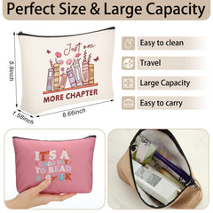 Sunnymove sac maquillage livre jour de lecture, parfait pour déplacements quotidiens.
