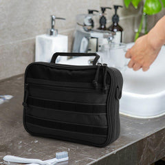 SUNRISING trousse toilette avec compartiments multiples pour séparer produits et hygiène.