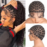 Suntefic cap tresse dentelle avec bordures delicates pour un aspect naturel