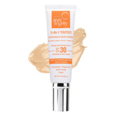 Suntegrity teinte crème solaire visage, flacon pratique pour application quotidienne SPF 30.
