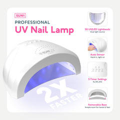 SUNUV base-couche-vernis-gel assure une adhérence et une finition lisse.