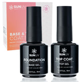 SUNUV couche de base 15ml, flacon clair pour une adhérence durable.