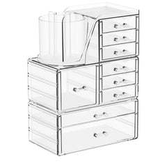 Organisateur maquillage SuoXing 3 etageres: rangement élégant et accessible.
