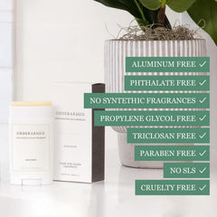 Super Natural Goods Underarmed application stroke demonstrates smooth texture for daily use.