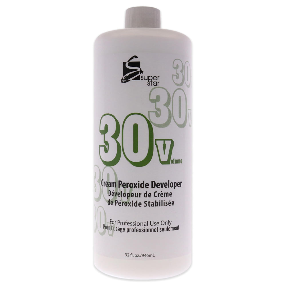 Super Star Crème Développeur Peroxyde 30v – application précise et uniforme pour coloration.
