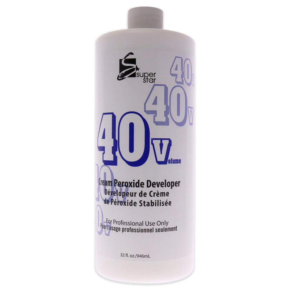 Super Star crème développeur, bouteille pratique pour une couleur homogène.