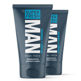 Super Fresh Co. lotion déodorante pour homme en tube sans aluminium, fraîcheur durable.