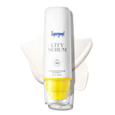 Supergoop City Serum flacon pompe, hydratation rapide et protection solaire