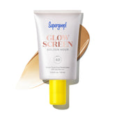 Supergoop Glowscreen Or Doré — bouteille visible, SPF 40 et fini lumineux.