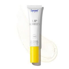 Supergoop Lipscreen Shine SPF40 brillant transparent en tube, protection UV légère.