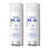 Supergoop Play Lip Shield SPF 30 tube front view showing moisturizing protection