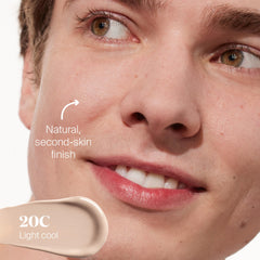 Supergoop Protec(tint) SPF50, teinte light, couverture modulable pour un teint unifié.