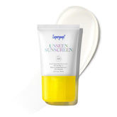 Supergoop! Unseen Sunscreen SPF 40 bottle closeup, oil-free protection for all skin tones.
