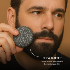 Routine douche quotidienne avec la barre Superior Mane pour barbe et cheveux propres.