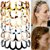Supgoodom bandeaux zigzag ensemble de six pour cheveux bien tenus et tendance rétro.
