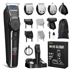 SUPRENT kit soin barbe complet, outil tout-en-un pour le grooming à domicile.