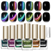 Base noire SUPWEE prête à l’emploi pour l’effet œil de chat sur les ongles