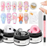 SUPWEE Clear builder gel for at-home nail extensions and a smooth finish.