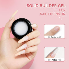 SUPWEE gel art ongles prolongement blanc pour une base neutre et durable