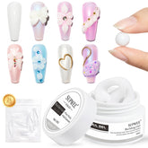 SUPWEE Gel constructeur solide 30 g prêt pour des extensions d'ongles en 3D.